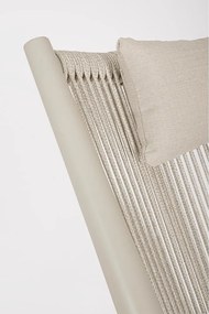 Béžové kovové záhradné kreslo Aloha – Bizzotto