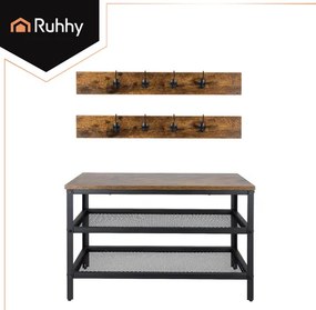 Stojan na topánky s vešiakom 73 cm RUHHY 27037