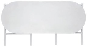 Svetlosivá kovová záhradná lavica Disc – Zone