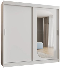 Šatníková skriňa 200 cm Lulu (biela). Akcia -19%. Vlastná spoľahlivá doprava až k Vám domov. 1125982