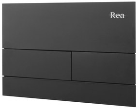 Rea Rea, podomietkový WC systém K011A-Q + čierne splachovacie tlačidlo typ T, KPL-E0056