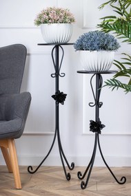STOJAN NA KVETINÁČ BROSE 95X39 CM ČIERNA