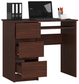 Kancelársky stôl A-6 CLP ľavostranný, wenge