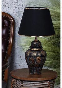 Stolná lampa 1xE27/40W/230V čierna