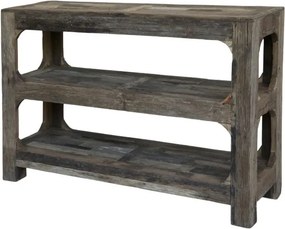 Hnedý drevený konzolový stôl regál Grimaud Unit - 120*40*80 cm