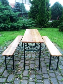 JAKS Pivný set 177 cm drevený