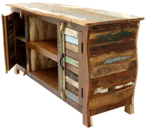 furniture-nabytek.cz - TV stolík masív z recyklovaného mangového dreva 140x70x45