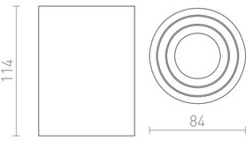 RED - Design Rendl - R12044 - Bodové svietidlo MOMA 1xGU10/35W/230V biela