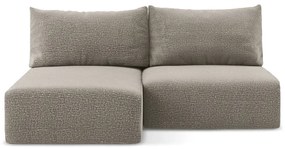 Béžová rozkladacia/s úložným priestorom rohová pohovka (ľavý roh) Kalena – Makamii