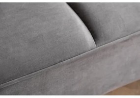 Sedacia súprava rozkladacia 40567 Boutique 3-Sedenie Zamat-Šedá - Komfort-nábytok