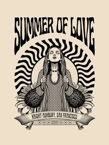 Ilustrácia Summer of Love 1967, Retrodrome