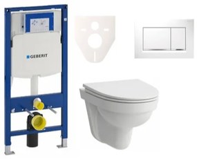 Cenovo zvýhodnený závesný WC set Geberit do ľahkých stien / predstenová montáž + WC Laufen Laufen Pro Nordic SIKOGES3H5, 1 ks