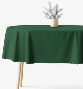 Goldea vianočný oválny teflónový obrus - tmavo zelený 140 x 280 cm