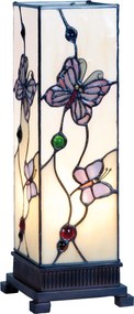 Stolná lampa Tiffany Butterfly Garden - 12.5*35 cm