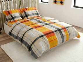 Krepové obliečky z Renforcé bavlny ORANGE KUBE farebné Rozmer obliečky: 70 x 90 cm | 140 x 200 cm