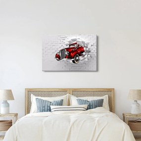 Obraz - Červené auto (90x60 cm)