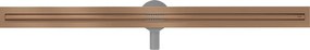Mexen Flat 360° Slim sprchový žľab 160 cm, medená matná, 1C41160