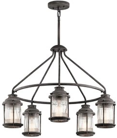 Elstead KL-ASHLANDBAY-5P - Vonkajší luster ASHLAND 5xE27/60W/230V IP44