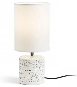 CAMINO | Cementová stolná lampa s tienidlom E27 Farba: Biela