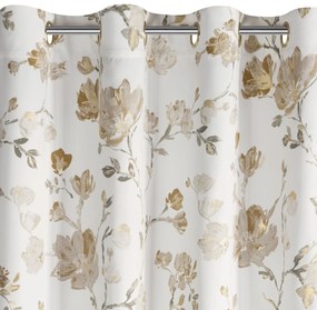 ZÁVES NA KRÚŽKOCH NELIA 140X250 CM KVETY