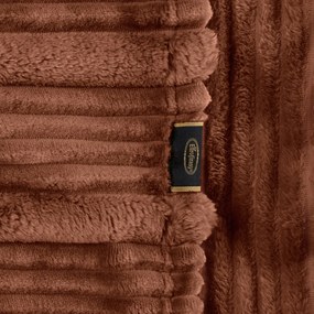 FLANELOVÁ DEKA NINA 150X200 CM TEHLOVÁ