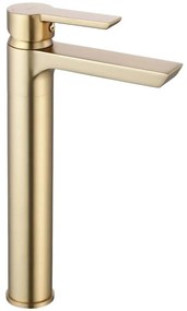 Umývadlová batéria vysoká Rea Argus zlatá kartáčovaná