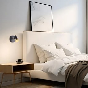 Brilliant - LED nástenné bodové svietidlo VIGOLO 1xGU10/5W/230V čierna/zlatá