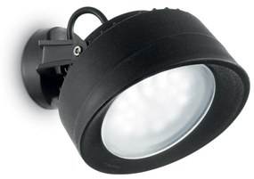 IDEAL LUX Vonkajšia LED nástenná lampa TOMMY, čierna
