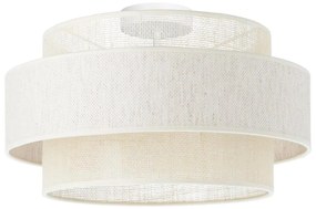 Stropné svietidlo BOHO 1×E27/60W/230V, priemer 40 cm, krémové/juta