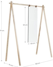 Hnedý stojan na oblečenie z borovicového dreva Hongi - Karup Design