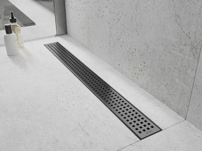 Mexen Flat 360° M08 sprchový žľab 80 cm, brúsený grafit, 1E25080-40