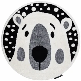 Koberec JOY Teddy krém / čierny