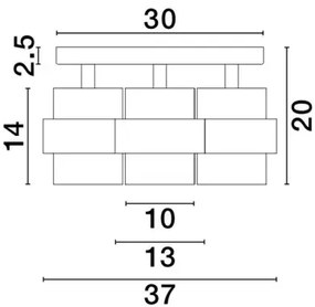 Stropné svietidlo Sianna 3