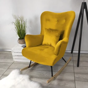 Hojdacie kreslo v škandinávskom štýle Blanco, Farby: Magic Velvet 2234