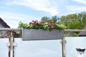 Balkónový hrantík BALKONA CLASSICO, plast, šírka 80 cm, antracit