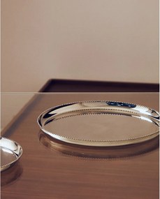 Servírovacia tácka z nehrdzavejúcej ocele ø 35,5 cm Nirela – Kave Home