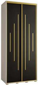 Skriňa 45 Canaris 12 120 biela/čierna/gold