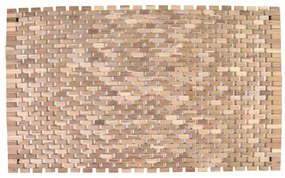Protišmyková podložka do kúpeľne, teak, 80,5 x 48 cm