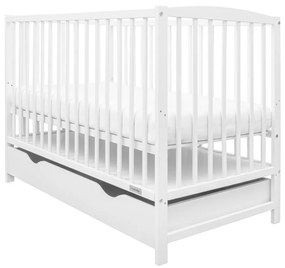 New Baby Detská postieľka Lilly so zásuvkou, biela