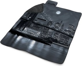 Sablio Plážová deka Nočný New York 2: 200x140 cm