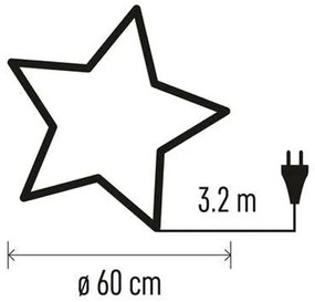 Vianočná dekorácia  1xE14/25W/230V pr. 60 cm strieborná