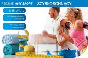 RÝCHLOSCHNÚCI UTERÁK Z MIKROVLÁKNA AMY7 30X30 CM SVETLOTYRKYSOVÁ