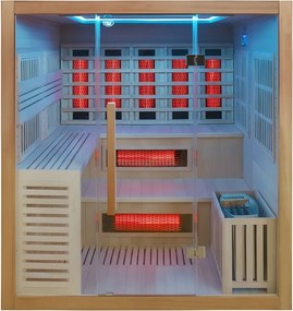 BPS-koupelny Kombinovaná sauna 2v1 HYD-7586 - Infrasauna + fínska sauna 180x160, 4-5 osôb