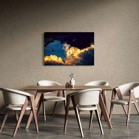 Obraz parašutistu v oblakoch (90x60 cm)