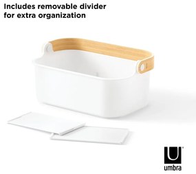 Biely plastový kúpeľňový organizér Bellwood - Umbra