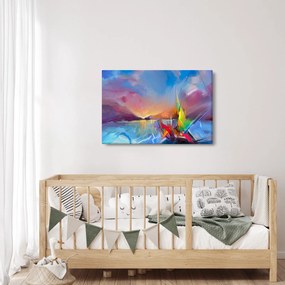Obraz - Západ slnka (90x60 cm)