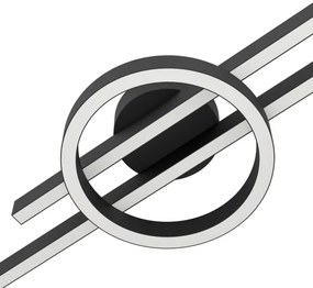 Eglo 900953-LED RGBW Stmievateľné stropné svietidlo AMANDOLO 23,5W/230V čierna + DO