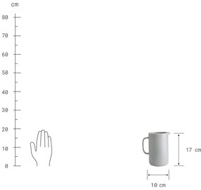 CASA NOVA Krčah 1100 ml - sivá