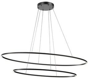 Redo 01-3343 - LED stmievateľný luster na lankách LEO LED/115W/230V čierny