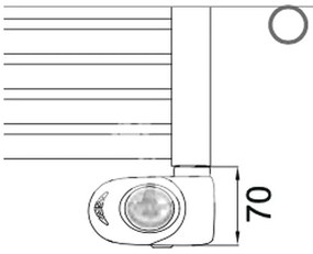 Cordivari Lisa 22 Electric - Radiátor s ECO termostatom 1160x500 mm, biela 3581646100054